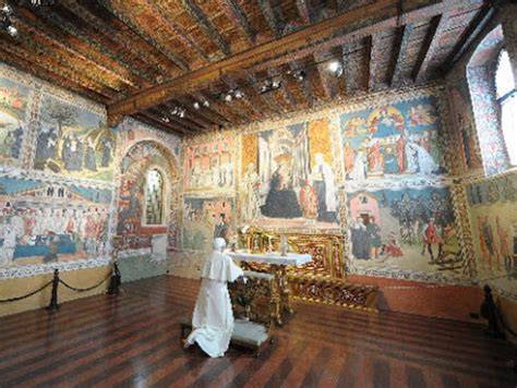 Dettaglio dell'affresco settecentesco al Monastero delle Oblate di Santa Francesca Romana