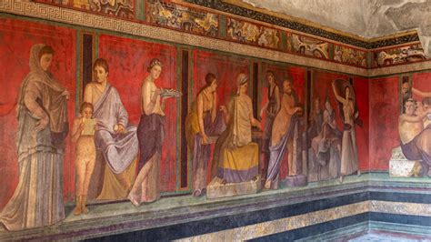 Illustrazione degli affreschi parietali della Domus dei Valerii