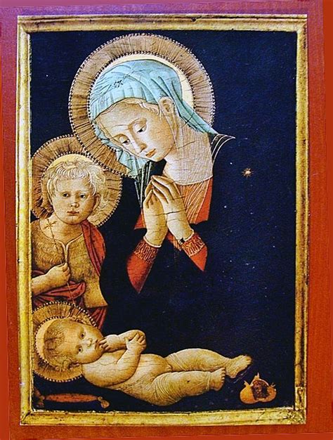 Riproduzione dettagliata dell'affresco della Madonna col Bambino di Pier Francesco Fiorentino