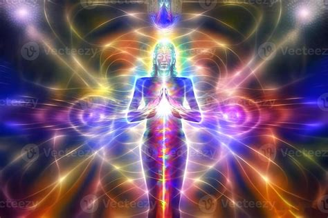 Illustrazione di un essere spirituale o aura luminosa