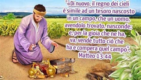 Illustrazione di un uomo che scopre un tesoro nascosto in un campo