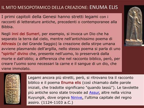 Tavola comparativa tra Genesi e miti mesopotamici