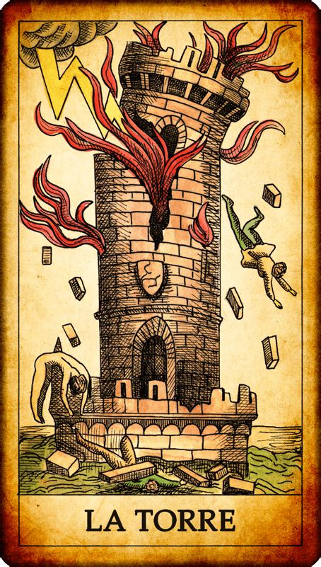 carte dei Tarocchi: La Torre e La Morte