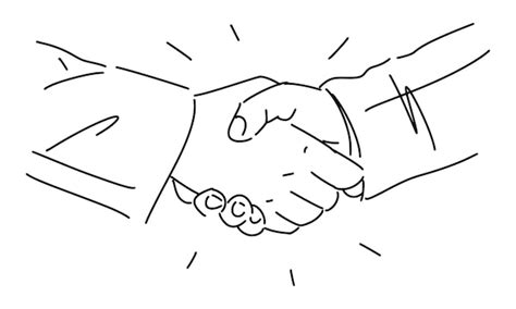 Disegno di mani che si stringono, a rappresentare l'unione e il supporto familiare.