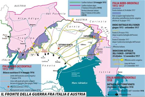Mappa dell'Austria post-Prima Guerra Mondiale con confini e aree di migrazione