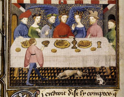 Illustrazione di un banchetto biblico antico