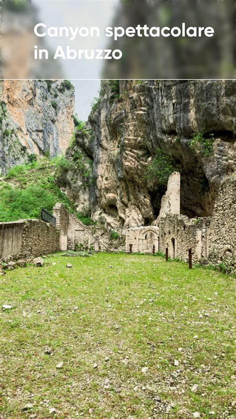 panoramica delle Gole dell'Infernaccio con pareti rocciose e fiume