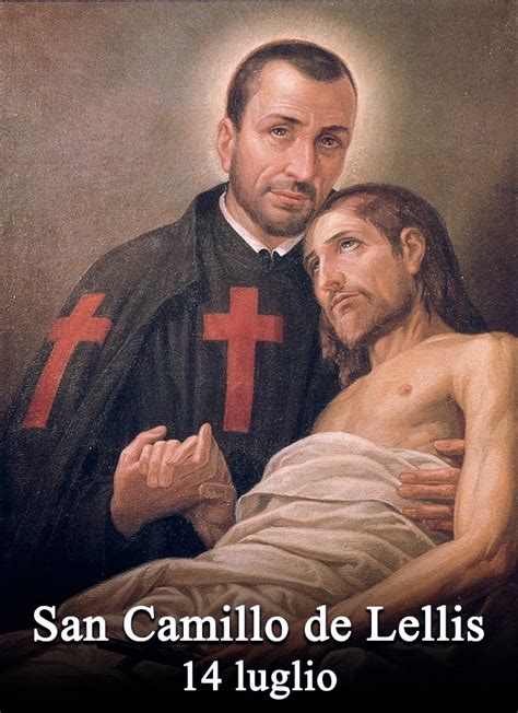 Ritratto di San Camillo de Lellis che assiste i malati