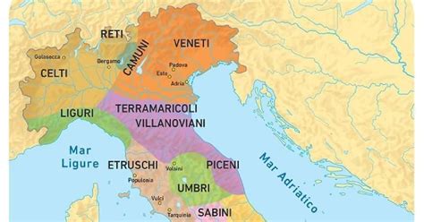 Mappa storica dell'Italia che evidenzia le aree di maggiore o minore radicamento cattolico nell'Ottocento
