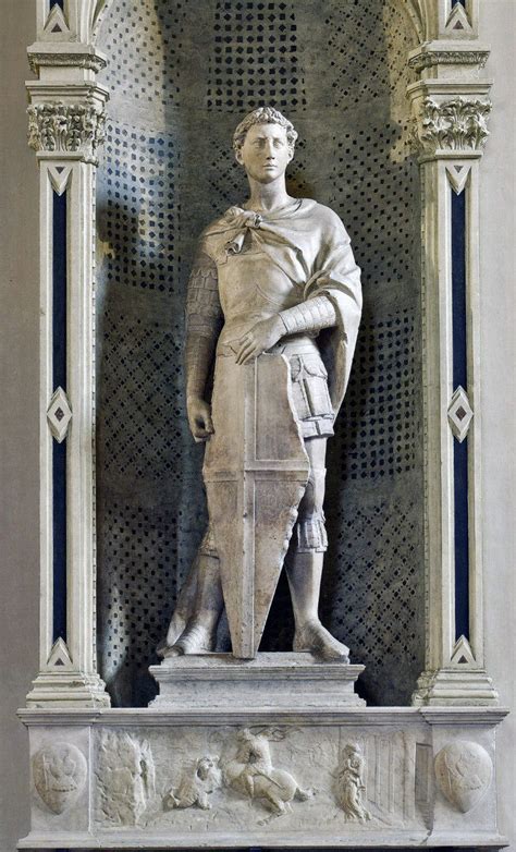 Foto della statua completa di San Giorgio di Donatello