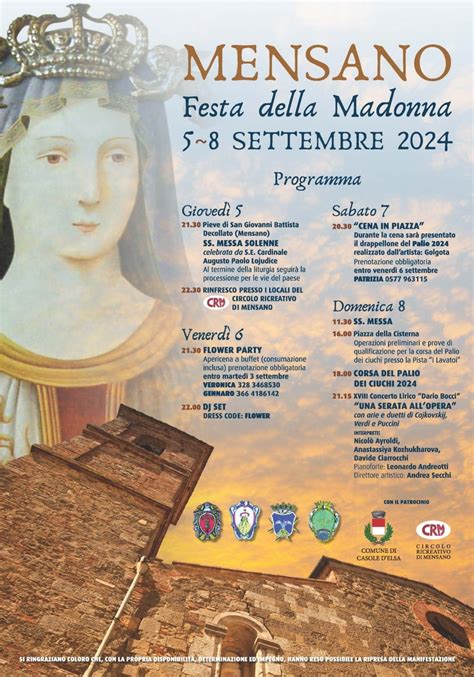 Locandina della Festa della Maddalena 2024 con date e orari