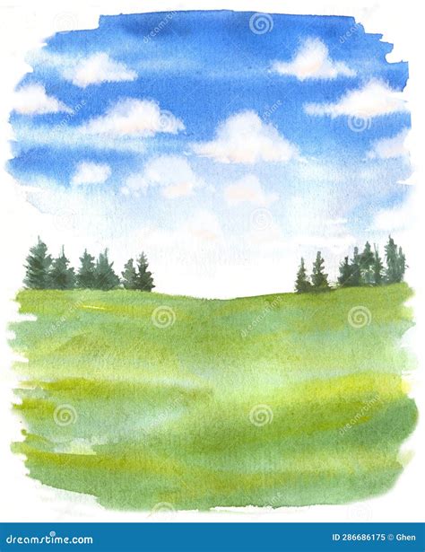 Illustrazione di acquerelli e collage a tema naturale