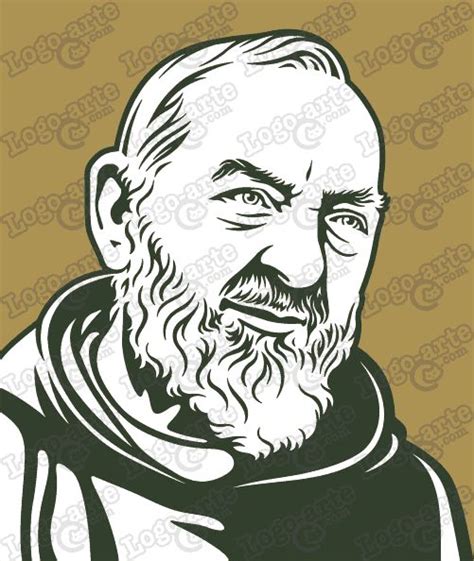 Immagine vettoriale di Padre Pio per applicazioni grafiche