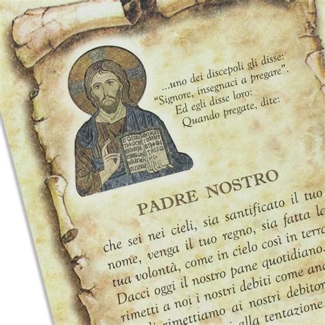 Rappresentazione artistica della preghiera del Padre Nostro o icona di San Cipriano.