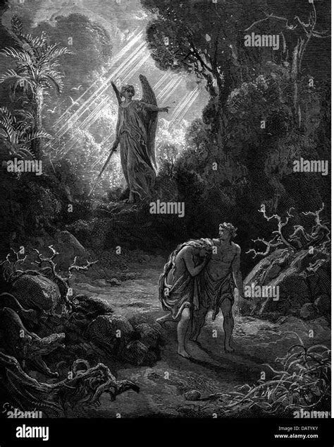 selezione di incisioni bibliche di Gustave Doré (esempio: Adamo ed Eva, il Diluvio, Mosè)