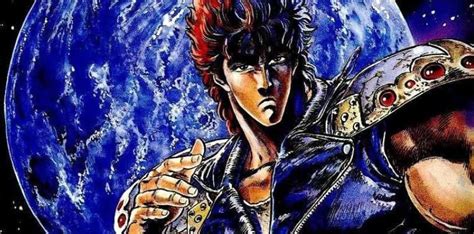 Scena iconica di Hokuto no Ken che mostra la brutalità del mondo post-apocalittico, o la crocifissione di Zoldo