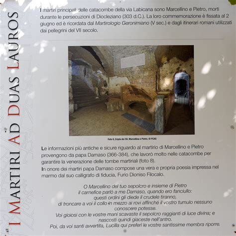 Mappa del complesso di Ad Duas Lauros con catacombe, basilica e mausoleo