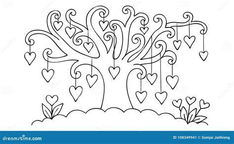 Bambini che appendono cuori con preghiere a un albero simbolico