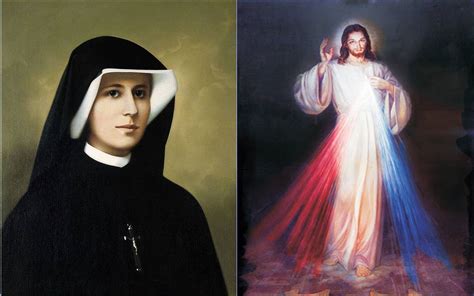 Ritratto di Suor Faustina Kowalska con un'espressione serena e sofferente