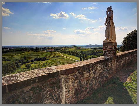 Panorama dall'Abbazia di Rosazzo con vigneti e paesaggio circostante