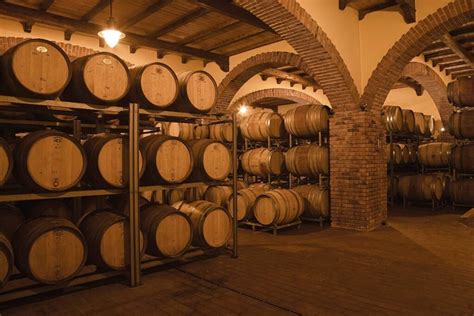 Cantina storica dell'Abbazia Santa Anastasia con bottiglie di vino invecchiato