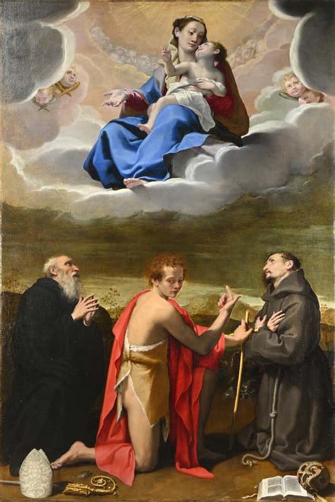 Madonna con il Bambino in gloria con i santi Benedetto, Giovanni Battista e Francesco di Bartolomeo Cesi
