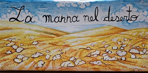 Illustrazione della manna nel deserto, come riferimento biblico alla provvidenza divina e al nutrimento quotidiano.