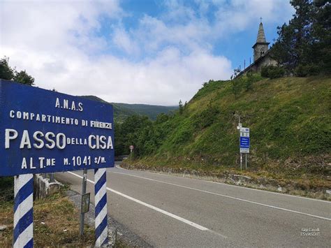 Mappa storica o moderna del passo della Cisa che evidenzia la sua posizione e le strade principali