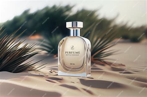 elegante flacone di profumo femminile su sfondo sfocato