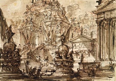 Dettaglio di un'incisione di Piranesi