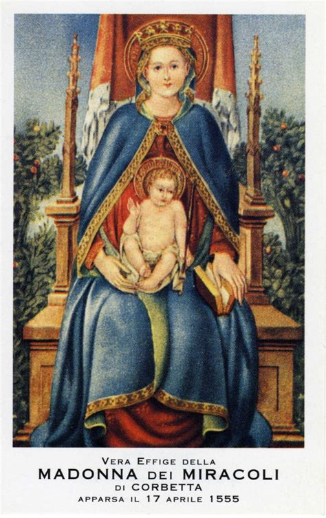 vecchia cartolina illustrata della Madonna dei Miracoli di Motta con preghiera