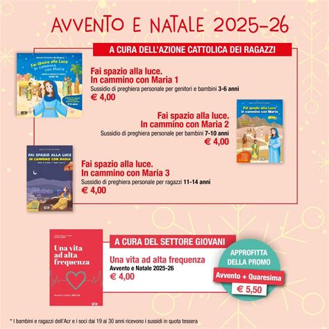 Copertine dei sussidi formativi per adulti, giovani e ragazzi dell'Azione Cattolica.