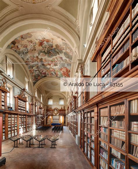 Pianta o ricostruzione dell'originaria sala della Biblioteca Alessandrina progettata da Borromini