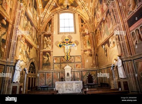 Veduta generale della Cappella Castellani all'interno della Basilica di Santa Croce