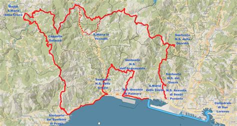 Mappa di Ugdenbog e Malmouth con la posizione dei santuari
