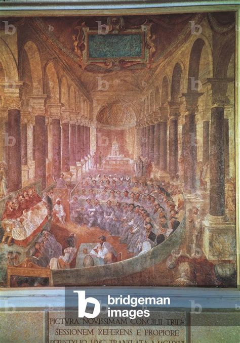 Illustrazione del Concilio Ristretto in sessione