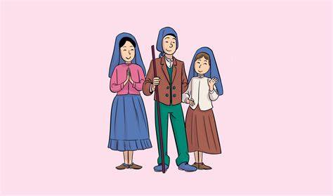 Disegno o foto dei tre pastorelli di Fatima