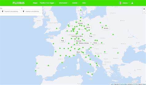 Mappa delle rotte FlixBus per Medjugorje