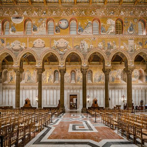 Infografica con i mosaici del Duomo di Monreale