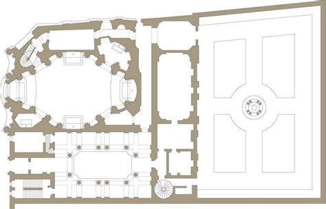 Schema architettonico o foto restaurata della Chiesa di San Carlo a Graglia