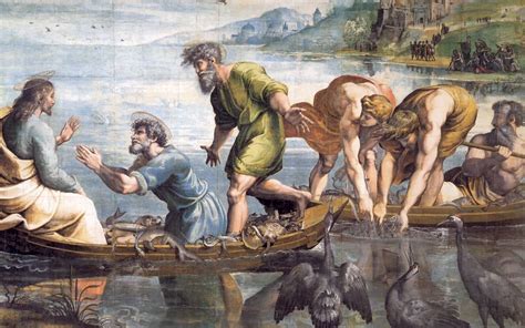 Illustrazione di Gesù che insegna dalla barca di Pietro sul Lago di Tiberiade, con la folla sulla riva.