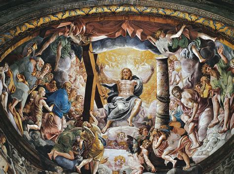 Affresco del Cristo in Gloria nell'abside del Duomo di Parma, di Gerolamo Mazzola Bedoli