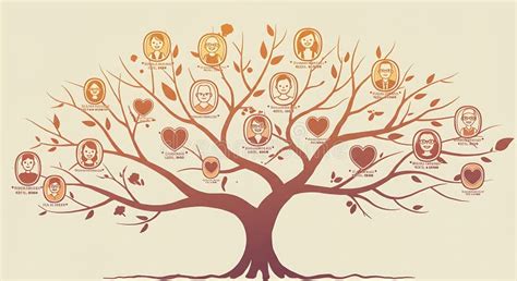 Documento storico stilizzato o albero genealogico semplificato