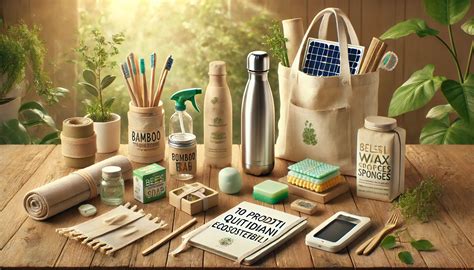 Illustrazione di regali eco-sostenibili e prodotti naturali