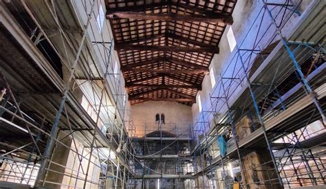 Infografica: cronologia dei lavori di restauro della chiesa di Ascona