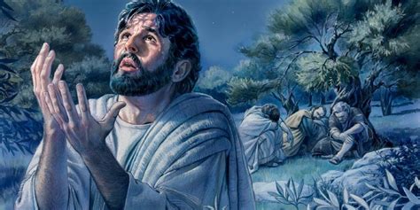 Rappresentazione pittorica dell'ubbidienza di Cristo nel Getsemani e di un Santo (es. San Francesco) che accoglie la Volontà Divina