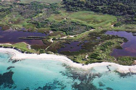 Foto aerea della Riserva Naturale delle Cesine