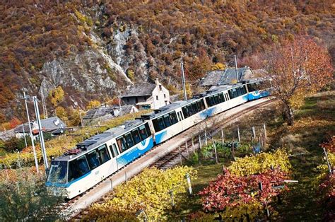 Mappa del percorso ferroviario che collega Locarno a Domodossola con evidenziata la fermata di Santa Maria Maggiore