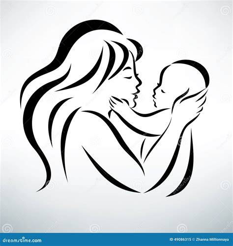 Foto di una giovane mamma con il suo bambino