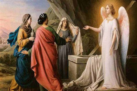pitture delle donne al sepolcro che incontrano l'angelo